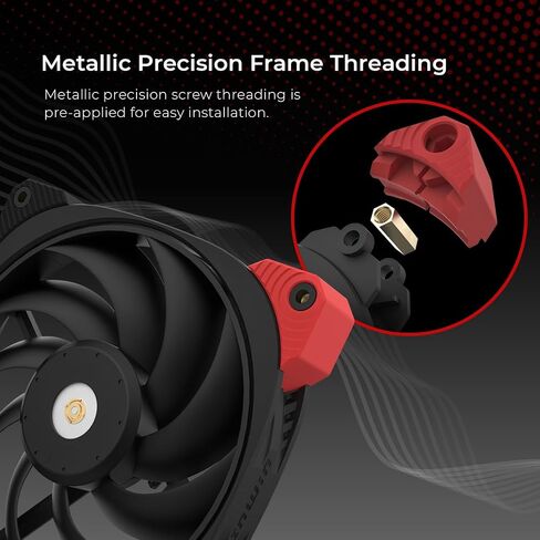 InWin DN120PRO PWM، مروحة هادئة ممتازة 120 مم، مروحة ضغط ثابتة بدرجة احترافية، محرك ثلاثي الطور، خيط لولبي معدني، PWM، FDB مع درع محمل نحاسي، 4 دبابيس (120 مم، أسود)، حتى 2200 دورة في الدقيقة in Kuwait