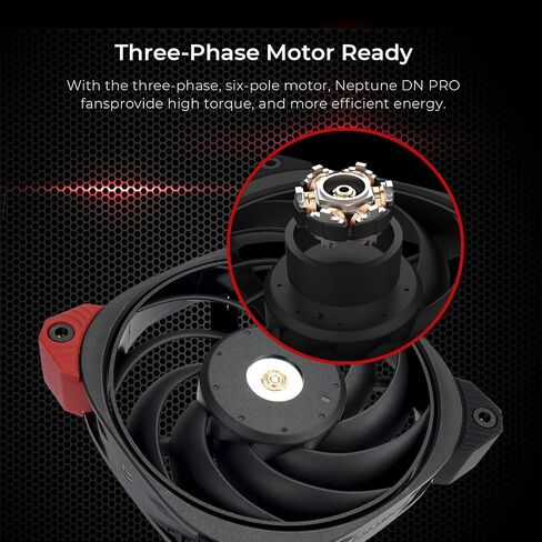 InWin DN120PRO PWM، مروحة هادئة ممتازة 120 مم، مروحة ضغط ثابتة بدرجة احترافية، محرك ثلاثي الطور، خيط لولبي معدني، PWM، FDB مع درع محمل نحاسي، 4 دبابيس (120 مم، أسود)، حتى 2200 دورة في الدقيقة in Kuwait