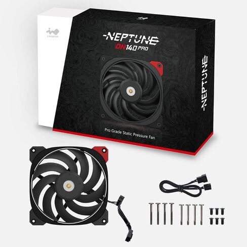 InWin DN120PRO PWM، مروحة هادئة ممتازة 120 مم، مروحة ضغط ثابتة بدرجة احترافية، محرك ثلاثي الطور، خيط لولبي معدني، PWM، FDB مع درع محمل نحاسي، 4 دبابيس (120 مم، أسود)، حتى 2200 دورة في الدقيقة in Kuwait
