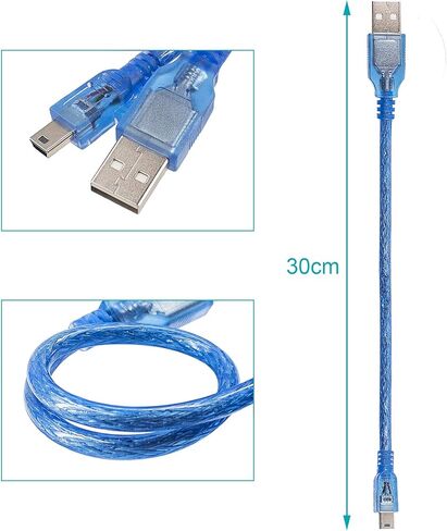 لوحة نانو V3.0 ATmega328P/CH340 5V 16M وحدة تحكم صغيرة متوافقة مع Arduino Nano (مع الكابلات) in Kuwait