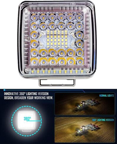 4" High Output 360° Wide Beam LED Work Light Driving Offroad Track Trailer Tractor Heavy Equipment Vehicles Combo Beam 12-32 Volts in Saudi Arabia