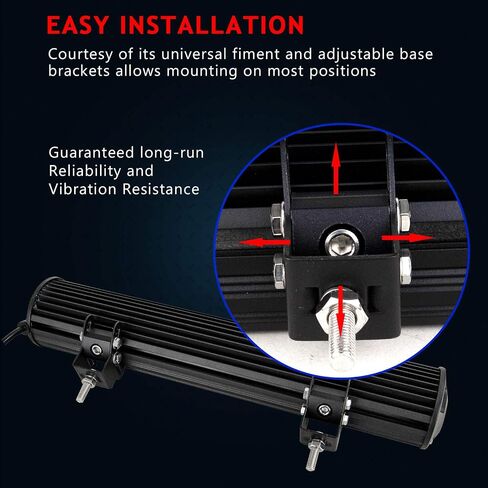 Willpower 12 inch 72W Spot Flood Combo LED Work Light Bar for Truck Car ATV SUV 4X4 Jeep Truck Driving Lamp (72W,Combo) in Saudi Arabia