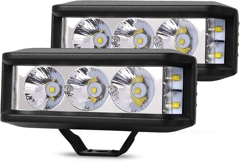 AutoFeel LED Pod Lights 2PCS 5 Inch 6000LM Side Shooter LED Light Bar Single Row Spot Flood Combo Beam Off Road Driving Fog Lights for Truck ATV UTV SUV Pickup Boat in Saudi Arabia