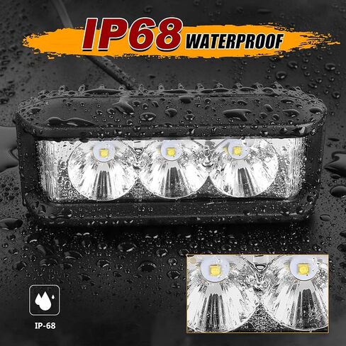 AutoFeel LED Pod Lights 2PCS 5 Inch 6000LM Side Shooter LED Light Bar Single Row Spot Flood Combo Beam Off Road Driving Fog Lights for Truck ATV UTV SUV Pickup Boat in Saudi Arabia