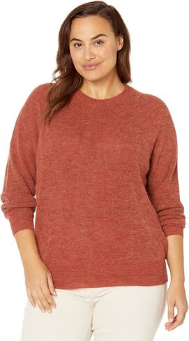 Madewell Plus Simpson Alpaca Crew Heather Brick 2X in Saudi Arabia
