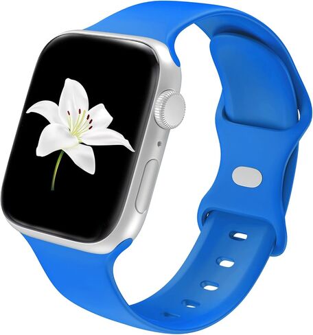 حزام متوافق مع ساعة Apple 38 مم 40 مم 41 مم 42 مم 44 مم 45 مم 49 مم S/M L/M، حزام رياضي من السيليكون الناعم البديل لسلسلة IWatch Series Ultra 9/8/7/6/5/4/3/2/1 SE للنساء والرجال in Kuwait