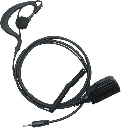 سماعة أذن لاسلكية على شكل حرف G مع ميكروفون PTT متوافقة مع Cbora Microtalk Cxt195 PX655 Cx112 PX650 ACXT1035r ACXT145 ACXT545 RX385 RX685 جهاز اتصال لاسلكي ثنائي الاتجاه 2 حزمة in Saudi Arabia