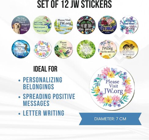 JW Ministry Essentials Gift Pack: JW Tract Holder Organizer, JW Notepad, JW Pin Badge, JW Keyring, Sticky Notes, JW Stickers & More! in Saudi Arabia