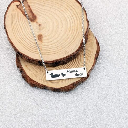 CHOORO Mama Duck Necklace Mama Duck Bar Necklace Mother and Children Necklace Mother’s Day Gift in Saudi Arabia