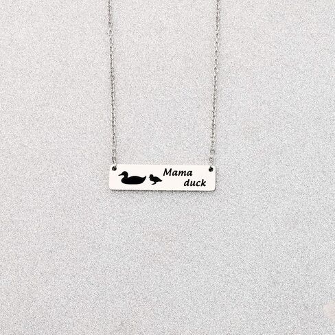 CHOORO Mama Duck Necklace Mama Duck Bar Necklace Mother and Children Necklace Mother’s Day Gift in Saudi Arabia