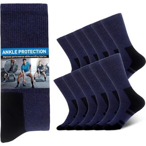 جوارب WeciBor الرجالية المكونة من 12 زوجًا من الجوارب الرياضية المصنوعة من القطن الممشط والمبطنة بدون خياطة in Kuwait