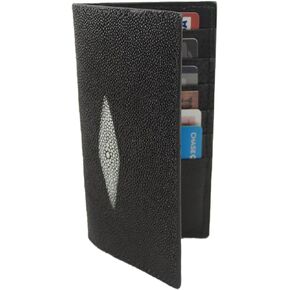 Genuine Stingray Skin Rodeo Checkbook Leather Wallet