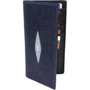 Genuine Stingray Skin Rodeo Checkbook Leather Wallet