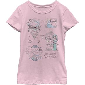 Disney Girl's Princess Positive T-Shirt