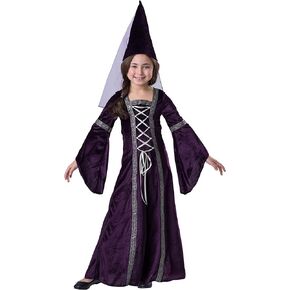Dress Up America Renaissance Costume for Girls - Medieval Princess Costume for Kids - Renaissance Dress Up Set