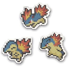Pokémon Center: Cyndaquil, Quilava & Typhlosion Pokémon Pixel Pins (3-Pack) in Saudi Arabia