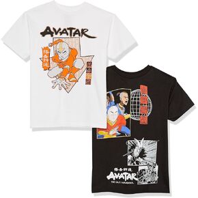 Big Aang, Katara, Sukko Boys 2-Pack T-Shirt Bundle Set-Nickelodeon