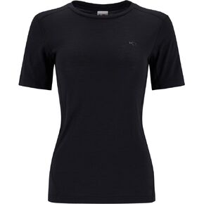 Kari Traa Lucie Women's Tee Top, Slim Fit Women's Hiking Top, Made of 100% Wool, Underarm Panels for Breathability
