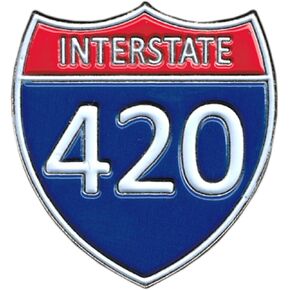 Interstate 420 - Highway Sign - Enamel Pin