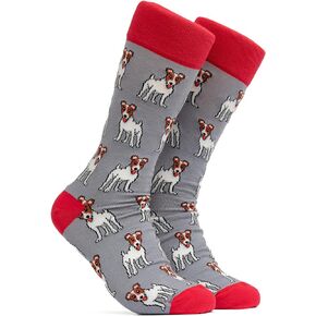 ZICCI Man Mid Calf Crew Socks Crazy Fun Cute Animals Design Casual Fancy Cotton Size 9 13 Fun Colorful Art men
