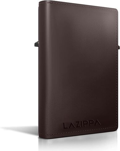 محفظة LAZIPPA الذكية AirTag للرجال بحجم الجيب، محفظة AirTag صغيرة الحجم مع حامل تعقب، محفظة جلدية مع حجب RFID، محفظة أنيقة نحيفة وحامل بطاقات مع نقود (أسود كربوني) in Saudi Arabia
