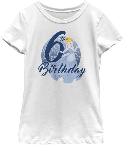 Disney Girl's Cinderella 6th Birthday T-Shirt in Saudi Arabia