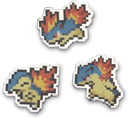 Pokémon Center: Cyndaquil, Quilava & Typhlosion Pokémon Pixel Pins (3-Pack) in Saudi Arabia