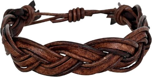 سوار جلدي للرجال من GENIQUE، أساور معصم من الجلد الطبيعي قابلة للتعديل، أساور ملفوفة للرجال والنساء للجنسين، سوار معصم من الجلد in Kuwait