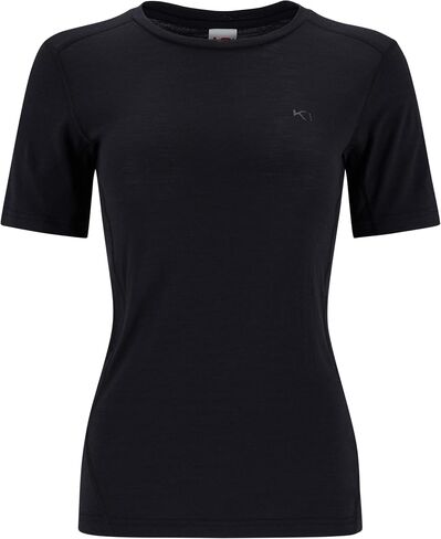 Kari Traa Lucie Women's Tee Top, Slim Fit Women's Hiking Top, Made of 100% Wool, Underarm Panels for Breathability in Saudi Arabia