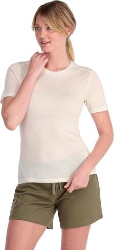 Kari Traa Lucie Women's Tee Top, Slim Fit Women's Hiking Top, Made of 100% Wool, Underarm Panels for Breathability in Saudi Arabia