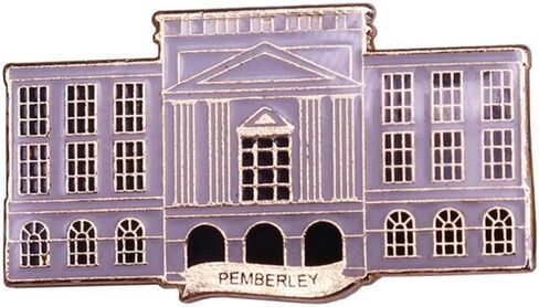 Pemberley Manor Mr Darcy Jane Austen Pride and Prejudice Elizabeth Bennet Novel Book Literature 1.1" Enamel Pin Badge in Saudi Arabia