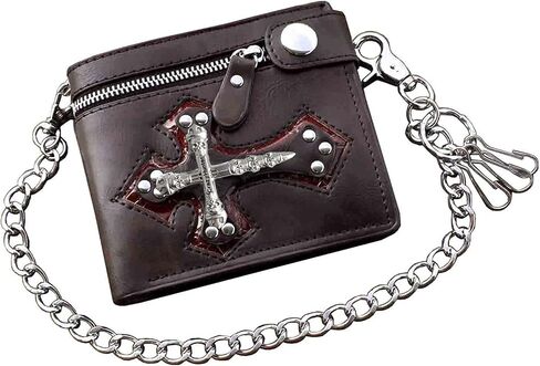 محفظة حامل بطاقات بتصميم جمجمة قوطية عتيقة للرجال والاولاد L88 in Kuwait