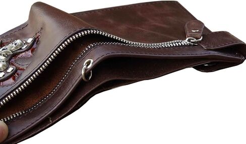 محفظة حامل بطاقات بتصميم جمجمة قوطية عتيقة للرجال والاولاد L88 in Kuwait