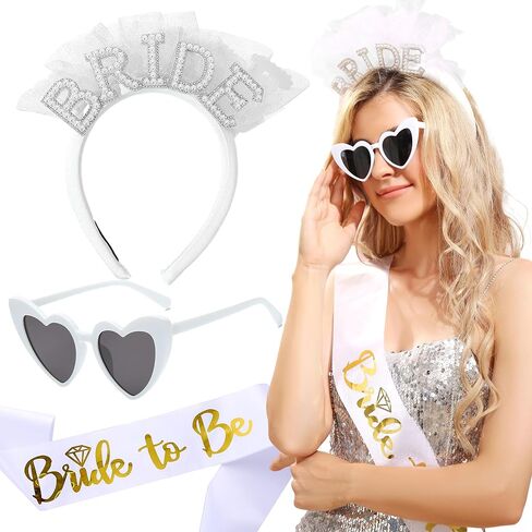 JeVenis Bride To be Headband Crown Bachelorette Party Tiara Bachelorette Crown Headband Bridal Shower Accessories For Bride in Saudi Arabia