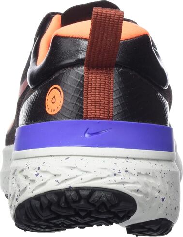 Nike Men's React Miler 2 Shield Neutral Running Shoe, Black Total Orange, 12 in Saudi Arabia