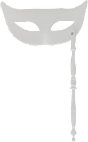 قناع تنكر للنساء، قناع ماردي جراس لامع مع عصا، قناع مطرز بالدانتيل in Kuwait