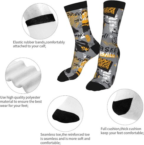 Funny Cool Sock Novelty Casual Crew Socks For Man Woman in Saudi Arabia