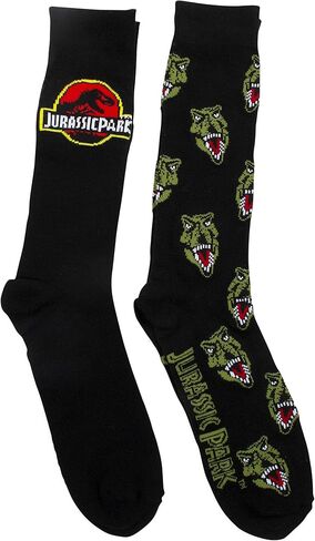 Universal Men's Jurassic Park 2 Pack Crew Socks in Saudi Arabia