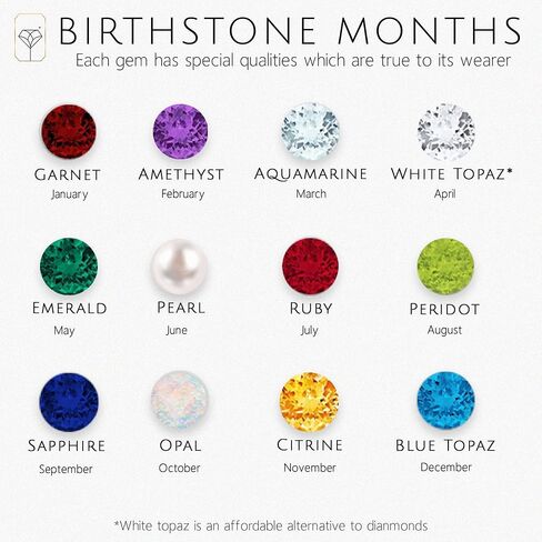 14k White or Yellow Gold Small Gemstone Trio Round Stud Earrings for Women with Push Backs and Birthstones by MAX + STONE in Kuwait