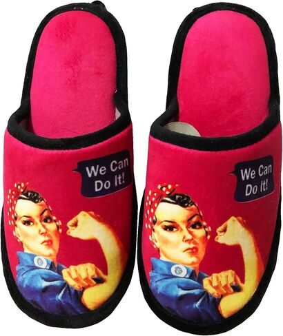 Midsouth Products Rosie the Riveter Slippers - We Can Do It in Saudi Arabia