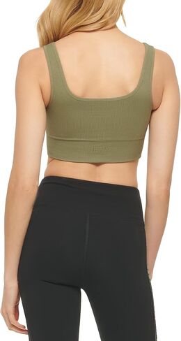 DKNY Women's Support Yoga Boat Neck Running Bra in Saudi Arabia