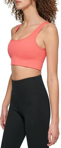 DKNY Women's Support Yoga Boat Neck Running Bra in Saudi Arabia