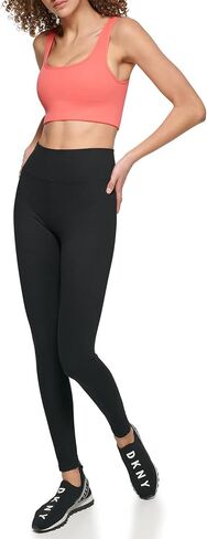 DKNY Women's Support Yoga Boat Neck Running Bra in Saudi Arabia