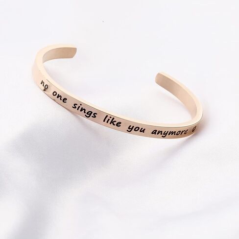 TGBJE Inspirational Gift No One Sings Like You Anymore Bracelet cuff Chris Cornell Fans Gift in Saudi Arabia