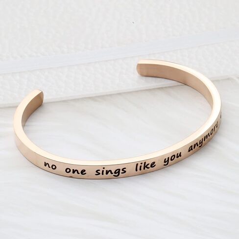 TGBJE Inspirational Gift No One Sings Like You Anymore Bracelet cuff Chris Cornell Fans Gift in Saudi Arabia