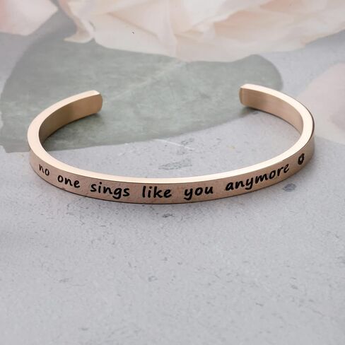 TGBJE Inspirational Gift No One Sings Like You Anymore Bracelet cuff Chris Cornell Fans Gift in Saudi Arabia
