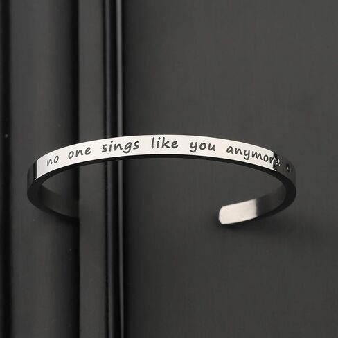 TGBJE Inspirational Gift No One Sings Like You Anymore Bracelet cuff Chris Cornell Fans Gift in Saudi Arabia