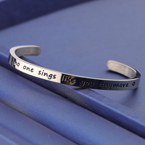 TGBJE Inspirational Gift No One Sings Like You Anymore Bracelet cuff Chris Cornell Fans Gift in Saudi Arabia