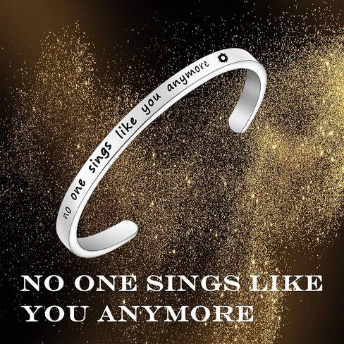 TGBJE Inspirational Gift No One Sings Like You Anymore Bracelet cuff Chris Cornell Fans Gift in Saudi Arabia