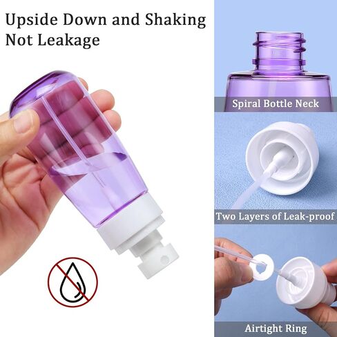 مجموعة حاويات السفر من Cosywell لمستلزمات التجميل، مجموعة زجاجات السفر، معتمدة من إدارة أمن المواصلات الأمريكية، خالية من مادة BPA، 3 أونصة 3.4 أونصة، زجاجات بحجم السفر مقاومة للتسرب مع حقيبة أدوات الزينة لمستحضرات التجميل، كريم السوائل، أدوات الزينة in Kuwait